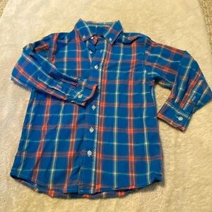 Boys size S J Khaki boys plaid long sleeve shirt, excellent condition!